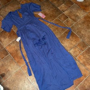 NWT one the land blue romper Sz Small